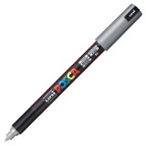 Cumpara ieftin Marker UNI PC-1MR Posca, 0.7 mm,varf fin metalic,argintiu