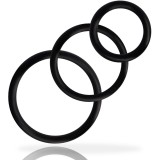 Addicted Toys-Set Inele pentru Penis, Negru