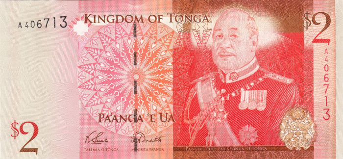 Tonga, 2 Pa&#039;anga 2009, UNC, clasor A1
