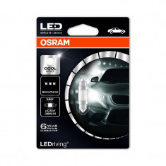 Bec auto Osram LED C5W 12 V 1W 6000k, bec sofit led, 1 buc. 6498CW 6498CW01B foto
