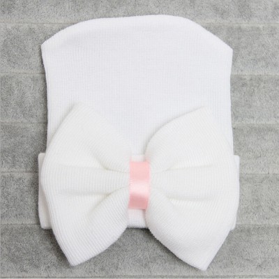 Caciulita subtire de nou-nascut cu funda drool (culoare: alb) foto