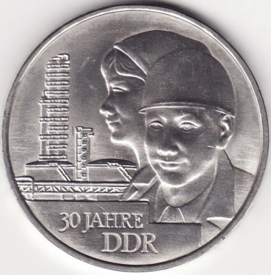 Moneda RDG - 20 Mark 1979 - A 30-a aniversare a RDG foto