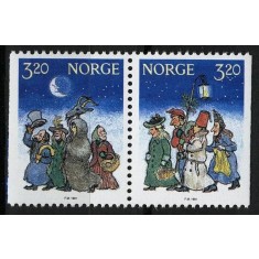 Norvegia 1991 - Craciun, serie neuzata