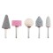 Set 5 pietre mini-polizor 1/4&quot; 6 mm TOP TOOLS 60H005 HardWork ToolsRange