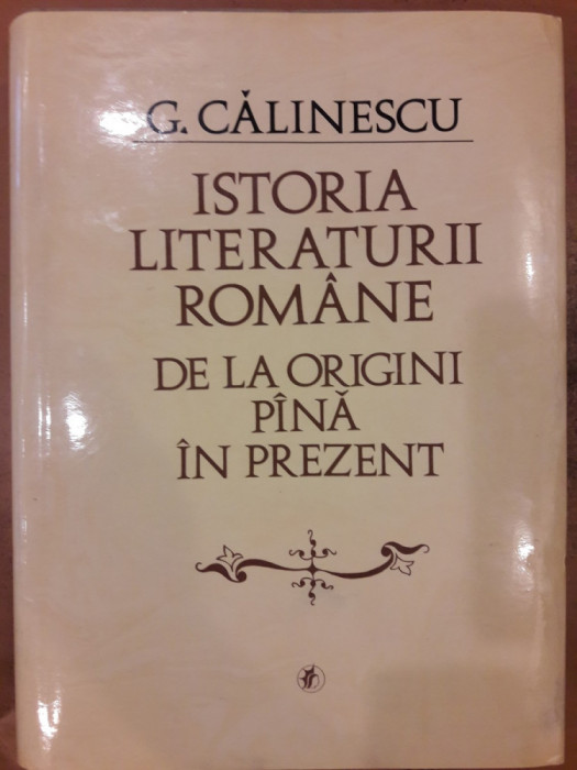 Istoria literaturii romane de la origini pana in prezent