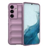 Husa Wave din Silicon compatibila Samsung Galaxy S24 Plus Anti-Shock, Mov