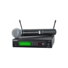 Microfon profesional fara fir Shure SLX24/BETA 58A L4 cu receiver incorporat