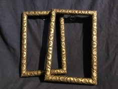 arta / design / vintage - lot rame model deosebit din lemn pentru fotografii sau diverse !
