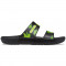 Papuci Classic Crocs Tie-Dye Graphic Sandal Negru - Black/Lime Punch