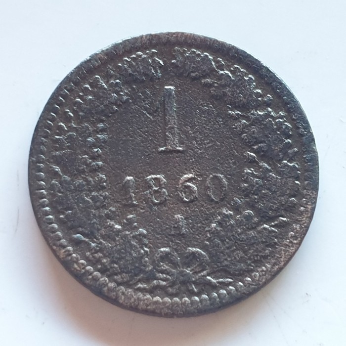 Austria 1 Kreuzer 1860 A Franz Iosif