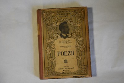 Dimitrie Anghel - Poezii cu stampile interesante de Cernauti - Legatorie de carti Florian Rudzik / Libraria Papetaria La Marca Tarii foto
