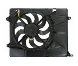 GMV radiator electroventilator Opel Mokka, 2012-, Chevrolet Trax, 2012-, motor 1.4 T, benzina, cutie manuala/automata, cu/fara AC, 406 mm; 4 pini
