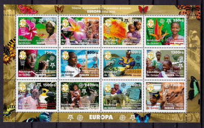 ✅Guinea 2006 &amp;quot; 50 de ani- em. Europa CEPT &amp;quot; minicoala flora/fauna, CV 23 &amp;euro; ,MNH foto