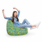 Fotoliu Puf Bean Bag tip Para XL Hippie Turcoaz, Updeco