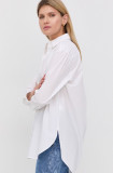 HUGO cămașă femei, culoarea alb, cu guler clasic, regular 50470586