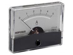 Ampermetru Panou DC 0-5A 60x47mm Clasa 2.5