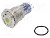 Intrerupator anti-vandalism, ON-(ON), &Oslash;16.2mm, BULGIN, MP0045/1E1AM012S