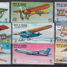 Umm Al Qiwain 1968 avioane MI 296-304 MNH
