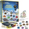 National Geographic - Set educativ Calendar de Craciun descopera roci si pietre