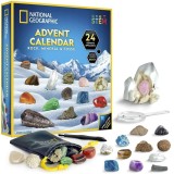 Cumpara ieftin National Geographic - Set educativ Calendar de Craciun descopera roci si pietre