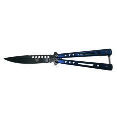Briceag fluture, Sea Blade, otel inoxidabil, albastru, 22 cm