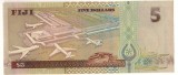 SV * Insulele FIJI 5 DOLLARS 2002 * Regina Elisabeth II * AUNC+