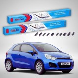 Cumpara ieftin Ștergătoare Kia Rio III UB Hatchback 2011-2017 | Set Față Flat Premium &ndash; TeamCar&reg;