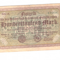 Bancnota Germania - Westfallen 100000 mark/marci 1923, stare buna