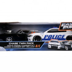 Set Masinute Fast and Furious RC Toyota Supra Dodge Charger SRT 1:16