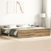 VidaXL Cadru pat fără saltea Stejar Artisan 180x200cm Lemn prelucrat
