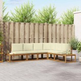 vidaXL Set de canapea cu pernă 6 Bucată Natural și Crem 3366958
