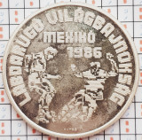 1523 Ungaria 500 Forint 1986 Football Championship Mexico km 656 argint
