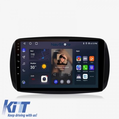 Navigatie Android Dedicata Smart For Two (2016-2021) For Four (2016-2021), 9 Inch, 8Gb Ram, 256Gb stocare, Carplay Performance AutoTuning foto