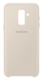 Husa Samsung EF-PA605CFEGWW Dual Layer (plastic + silicon) aurie pentru Samsung Galaxy A6 Plus 2018