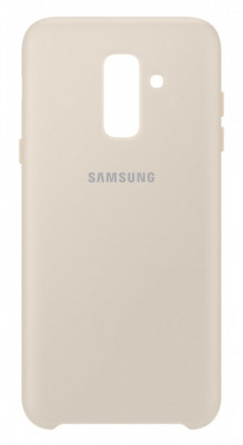 Husa Samsung EF-PA605CFEGWW Dual Layer (plastic + silicon) aurie pentru Samsung Galaxy A6 Plus 2018 foto