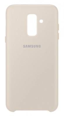 Husa Samsung EF-PA605CFEGWW Dual Layer (plastic + silicon) aurie pentru Samsung Galaxy A6 Plus 2018 foto