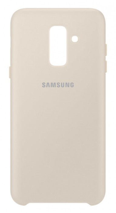 Husa Samsung EF-PA605CFEGWW Dual Layer (plastic + silicon) aurie pentru Samsung Galaxy A6 Plus 2018