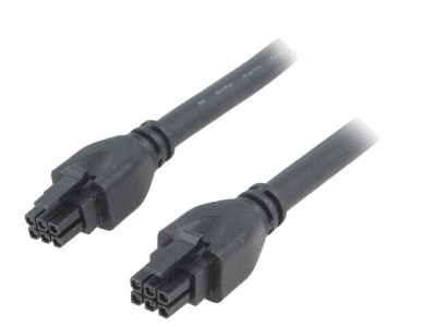 Cablu Micro-Fit 3.0 mamă 6 pini 1m PVC 20AWG 4A foto