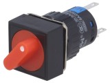 Comutator rotativ SPDT 3A 220VAC 2A 24VDC 2 poziții