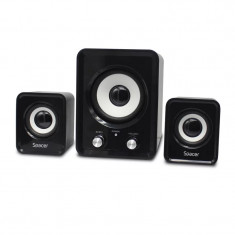 BOXE SPACER 2.1 RMS: 11W (2 x 3W + 5W) control volum USB power black &amp;amp;quot;SPB-807-BK&amp;amp;quot; (include TV 1.5 lei) foto