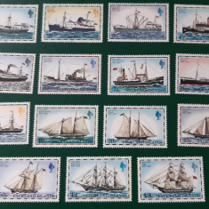 timbre Insulele Falkland- Serie nestampilata Corabii, Vapoare, MNH, 1978