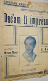 Partitura Dac&#039;am fi impreuna - Tango - Text:Alexandru Bebe