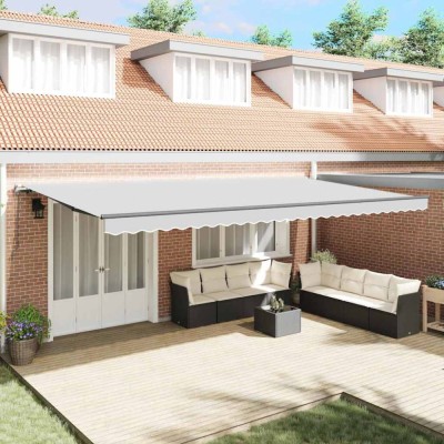 vidaXL Copertină Manual Antracit 6 x 3 m Metal 313254 foto