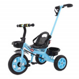 Tricicleta Yuebei cu maner parental - Albastru, Generic