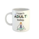 Cana alba personalizata I can&#039;t adult today, INOVATIX&reg;. 330ml, Oem