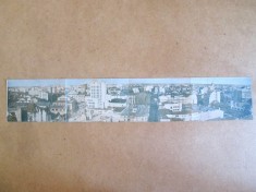 Rară! Bucuresti vedere panoramica din turnul ziarului Universul formata din 4 carti poștale necirculate anii 20