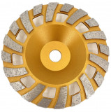 Disc Cupa Diamantata Cu Dinti Alternativi Pentru Slefuire Rapida De Beton Si Abrazive 180 Mm X 22,2 Mm Premium