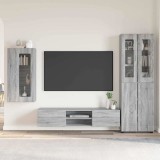Cumpara ieftin Set comoda TV FLORIN 3 buc. 150 x 39 x 30 cm Sonoma gri