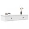 Gossi raft de perete cu sertare, alb, 100x37,5x19 cm, lemn prelucrat