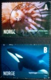 Norvegia 2005 fauna marina, serie 2v..stampilata, Stampilat